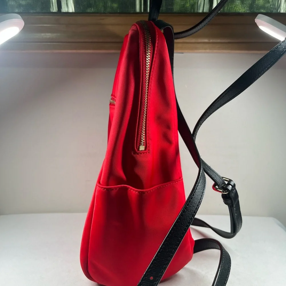 Kate Spade Red Nylon Backpack